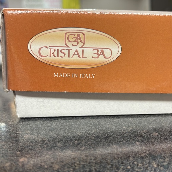Made in Italy  cristal 3A servizio caffe set of 6 frosted clear - Picture 4 of 4